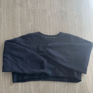 TNA Cozy Fleece Cropped Crew